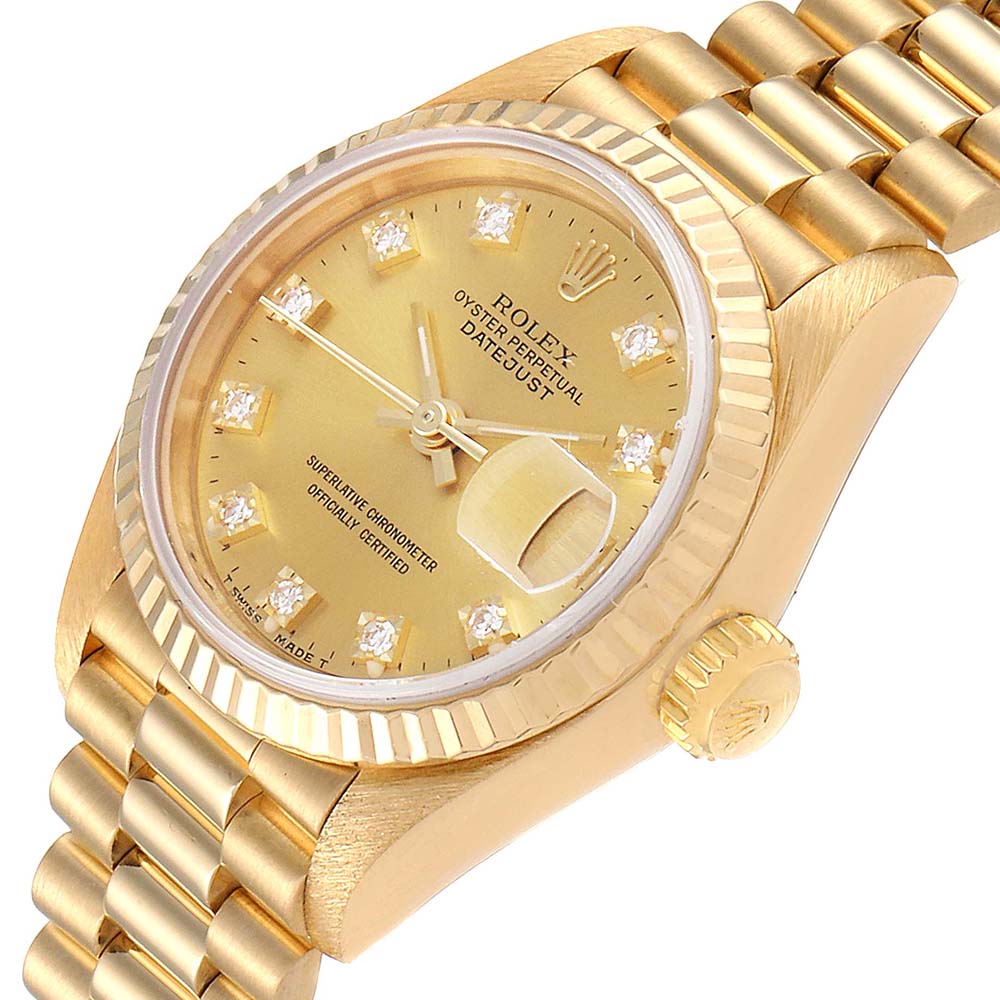 

Rolex Champagne Diamonds, Gold