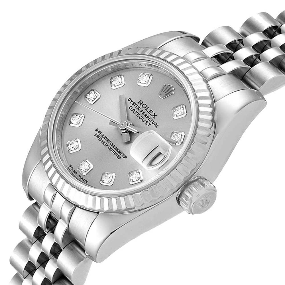

Rolex Silver Diamonds