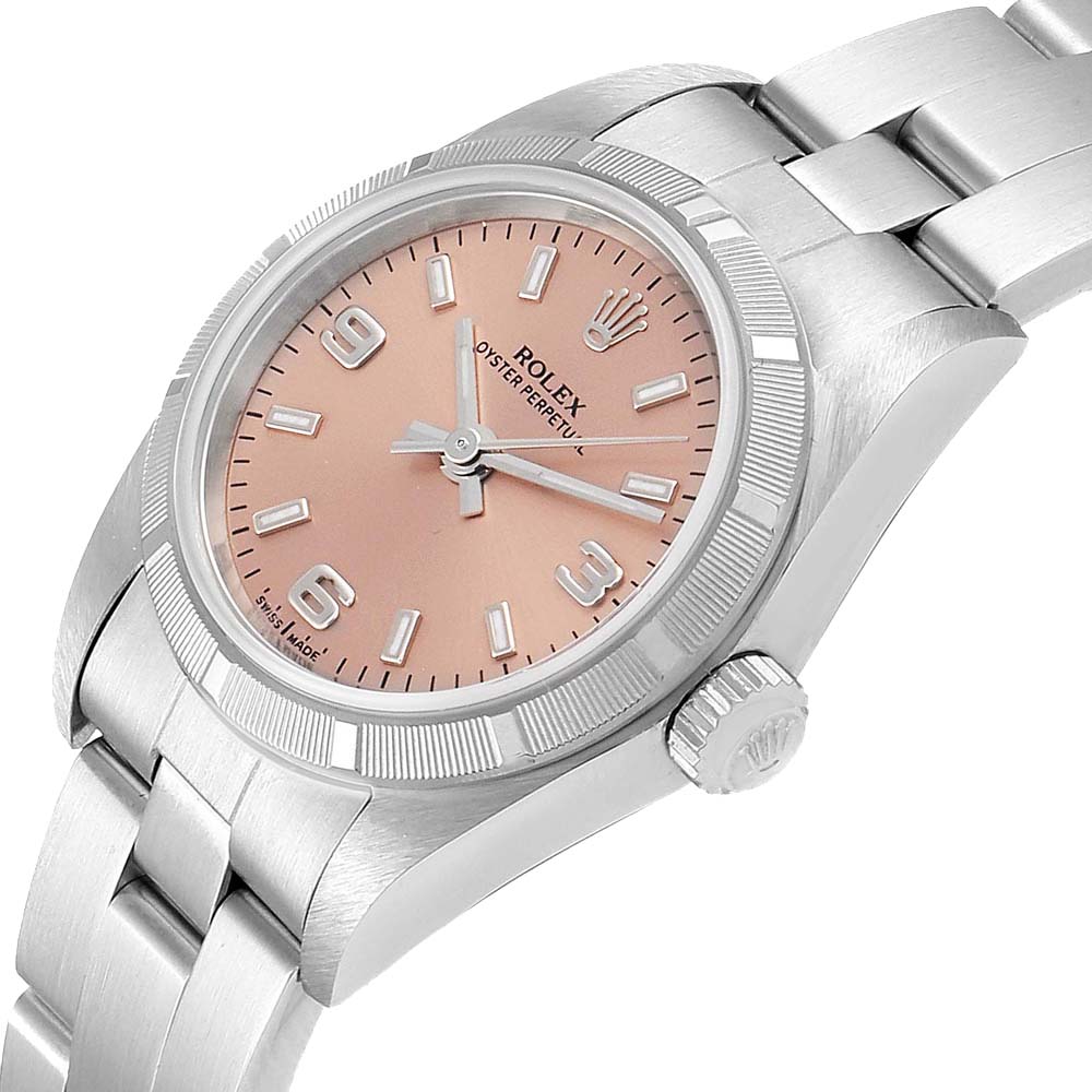 

Rolex Salmon Stainless Steel Oyster Perpetual, Pink