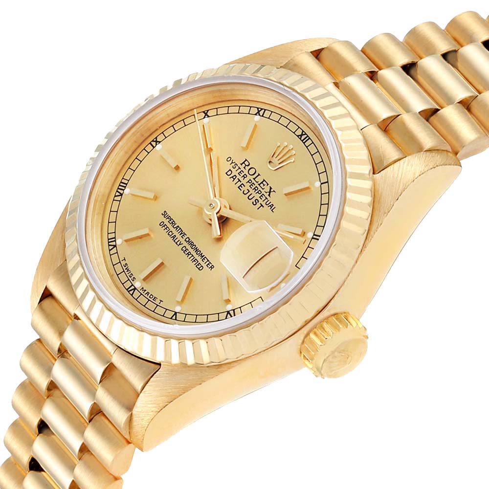 

Rolex Champagne President Datejust, Gold