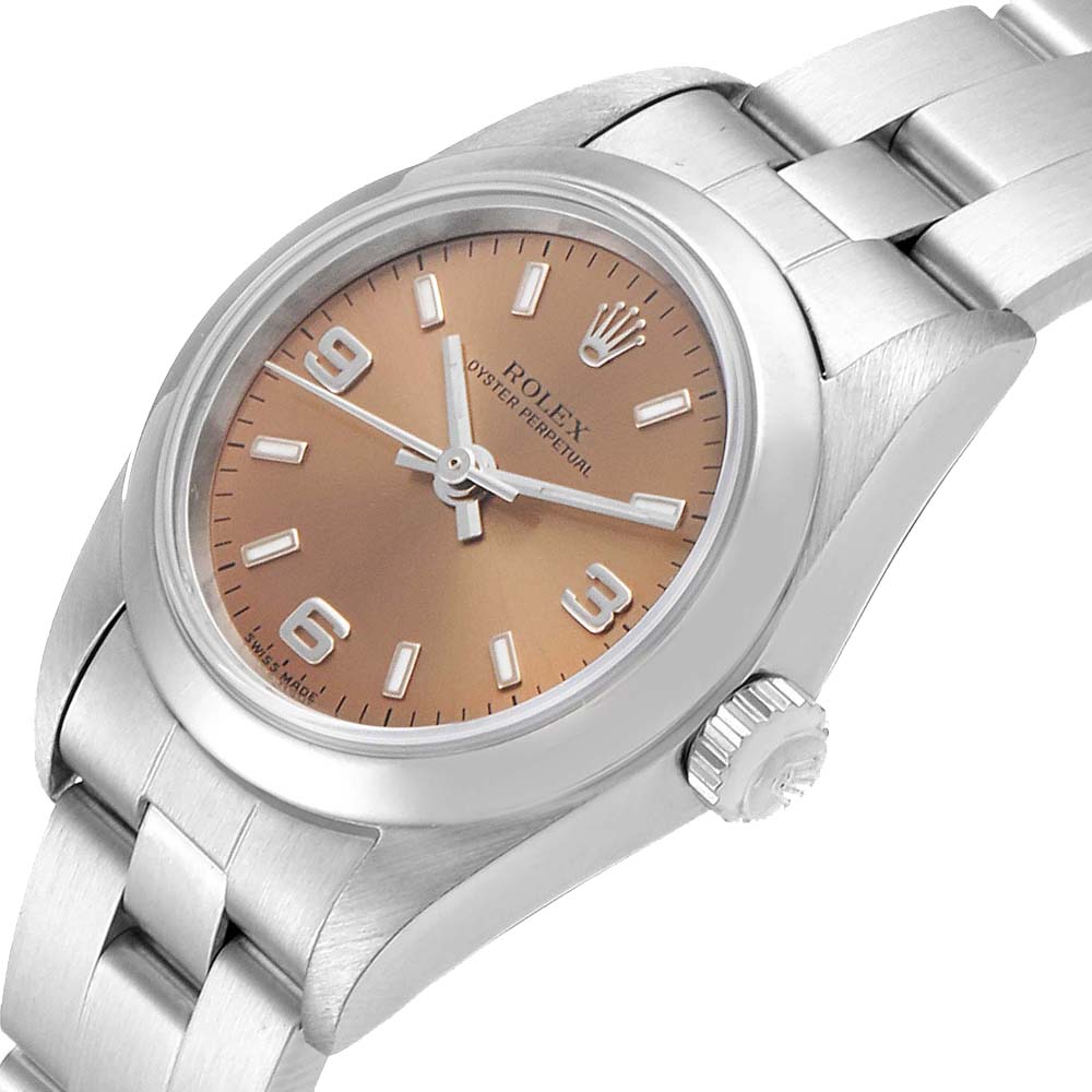 

Rolex Salmon Stainless Steel Oyster Perpetual, Pink