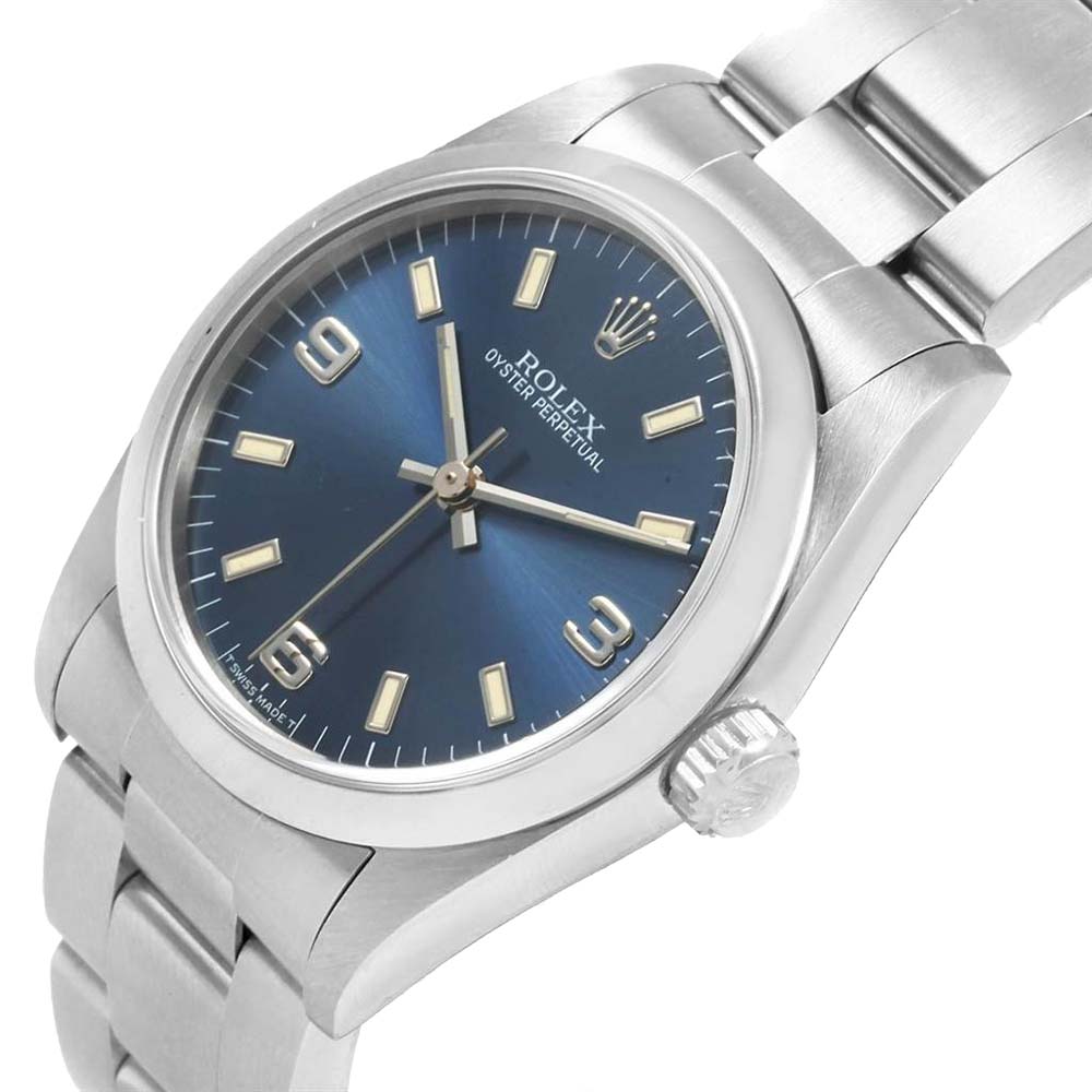 

Rolex Blue Stainless Steel Midsize Automatic