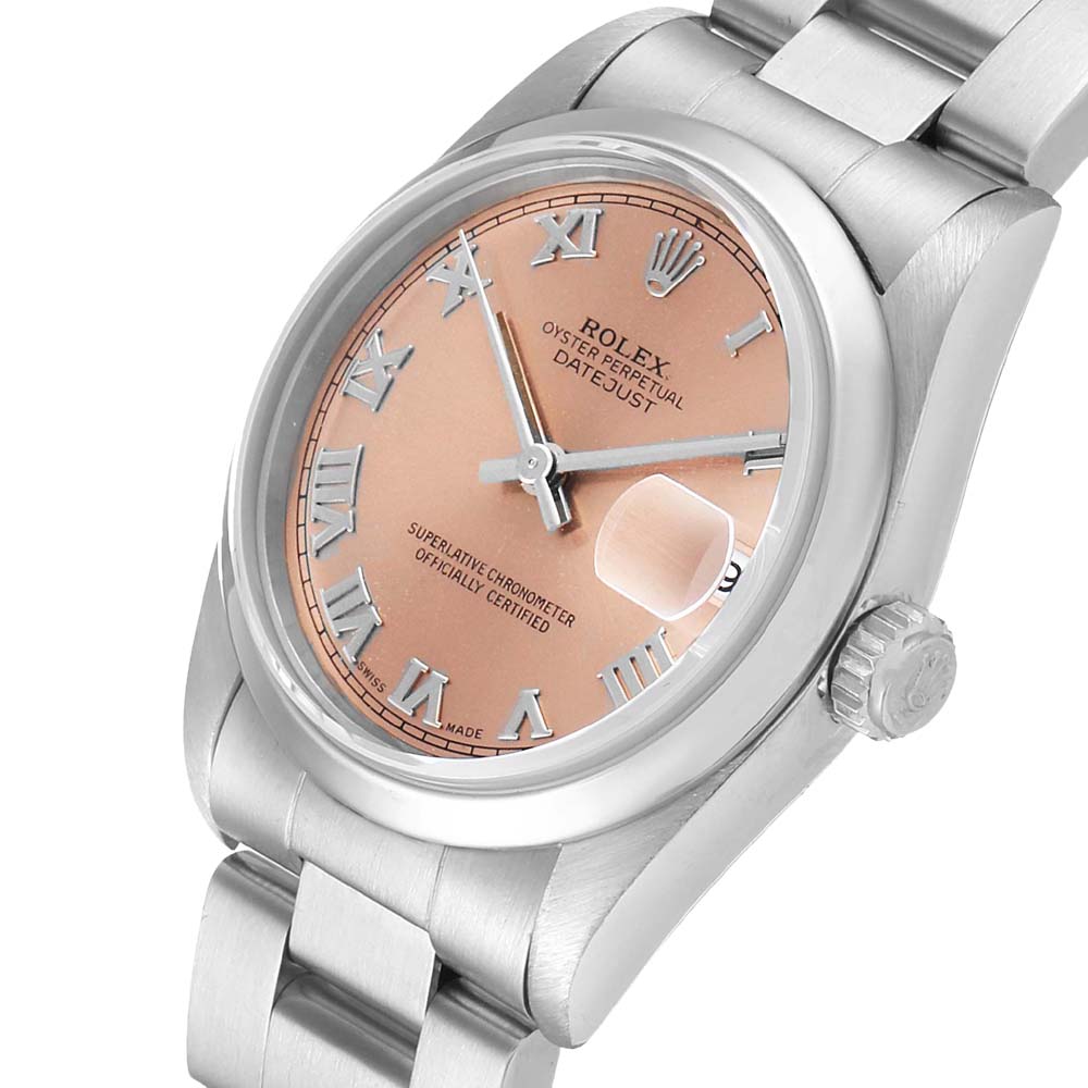 

Rolex Salmon Stainless Steel Datejust, Pink