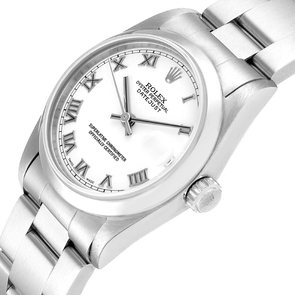 

Rolex White Stainless Steel Datejust 178240 Women's Wristwatch 31 MM