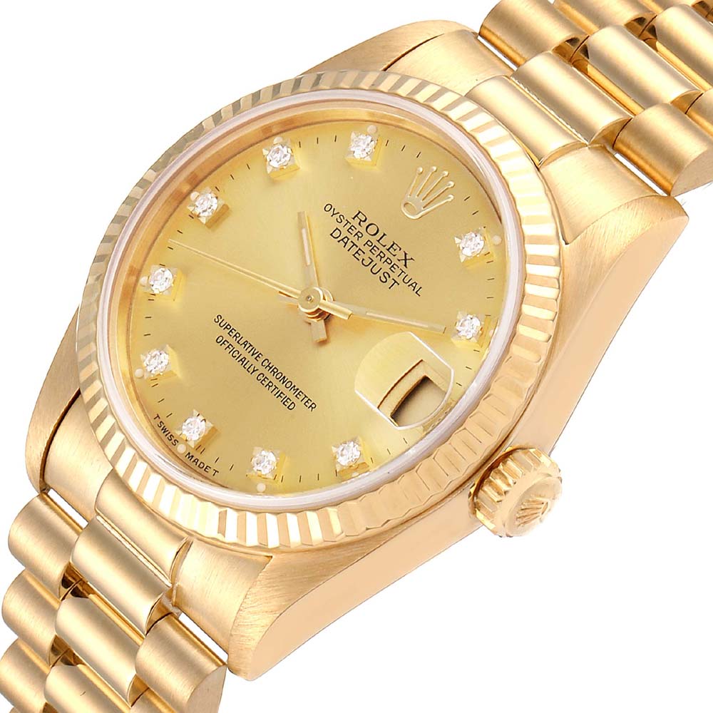 

Rolex Champagne Diamonds, Gold