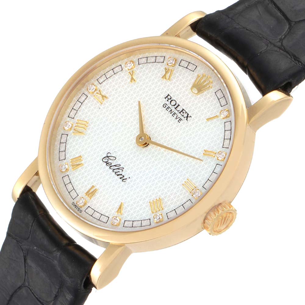 

Rolex MOP 18K Yellow Gold Cellini Classic 5109 Women's Wristwatch 26 MM, White