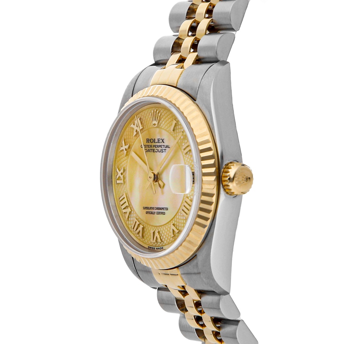 

Rolex MOP 18K Yellow Gold And Stainless Steel Datejust 78273 Women's Wristwatch 31 MM
