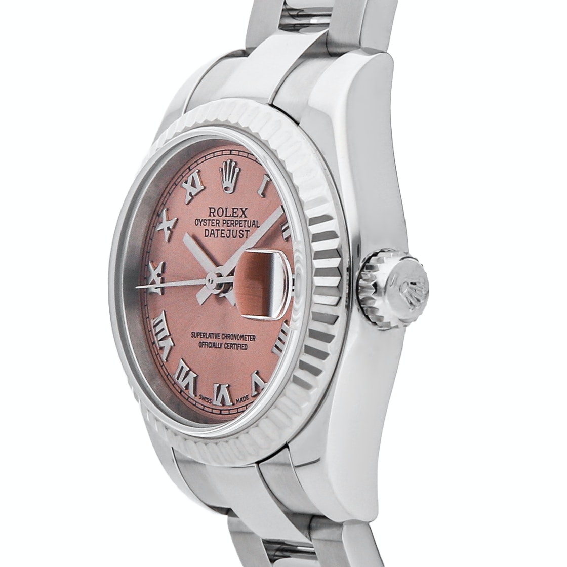 

Rolex Pink Stainless Steel Datejust 179174 Women's Wristwatch 26 MM