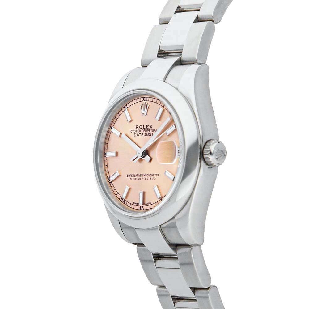 

Rolex Pink Stainless Steel Datejust 178240 Women's Wristwatch 31 MM