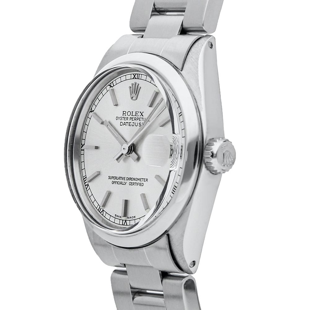 

Rolex Silver Stainless Steel Datejust 6824 Women's Wristwatch 31 MM