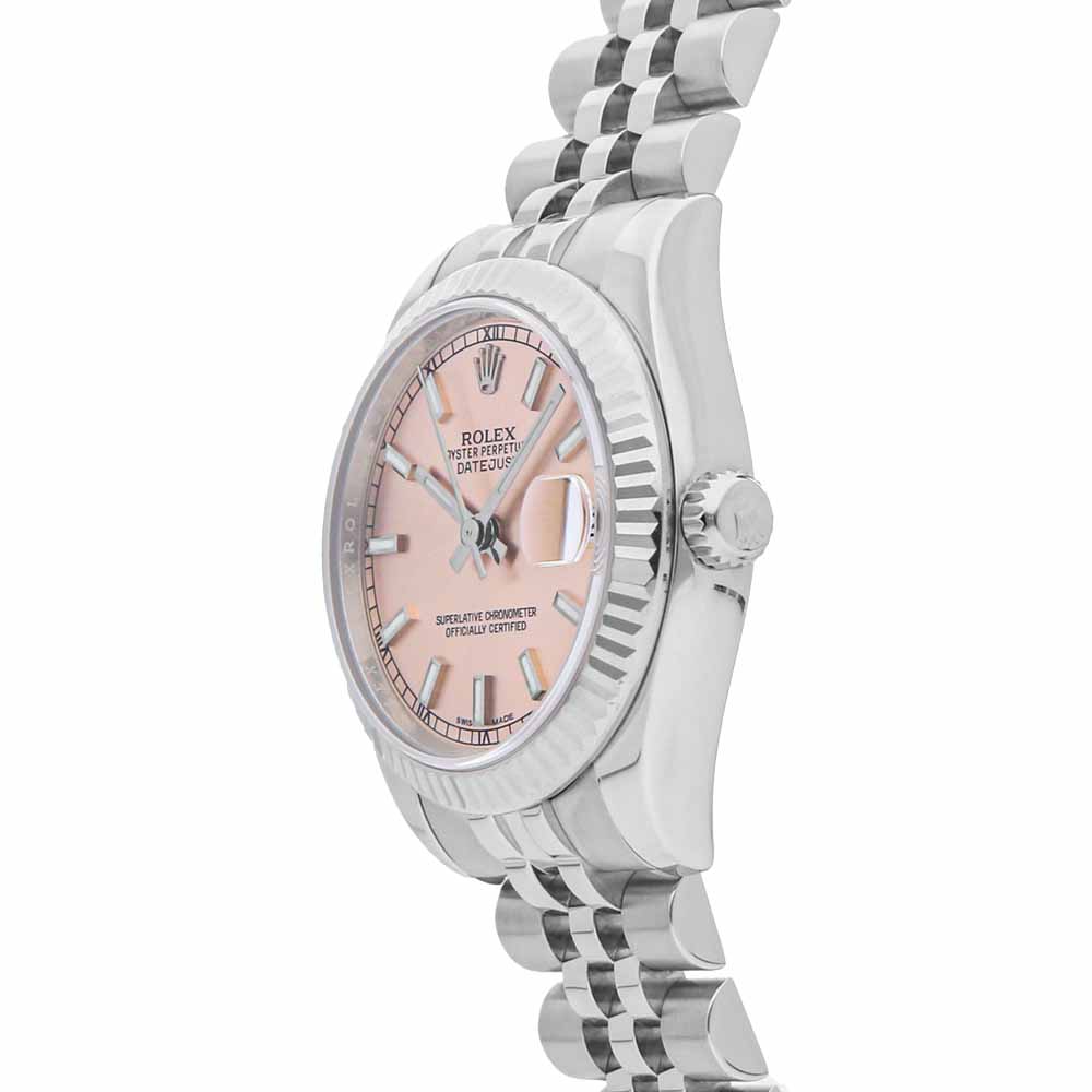 

Rolex Pink 18K White Gold And Stainless Steel Datejust 178274 Women's Wristwatch 31 MM