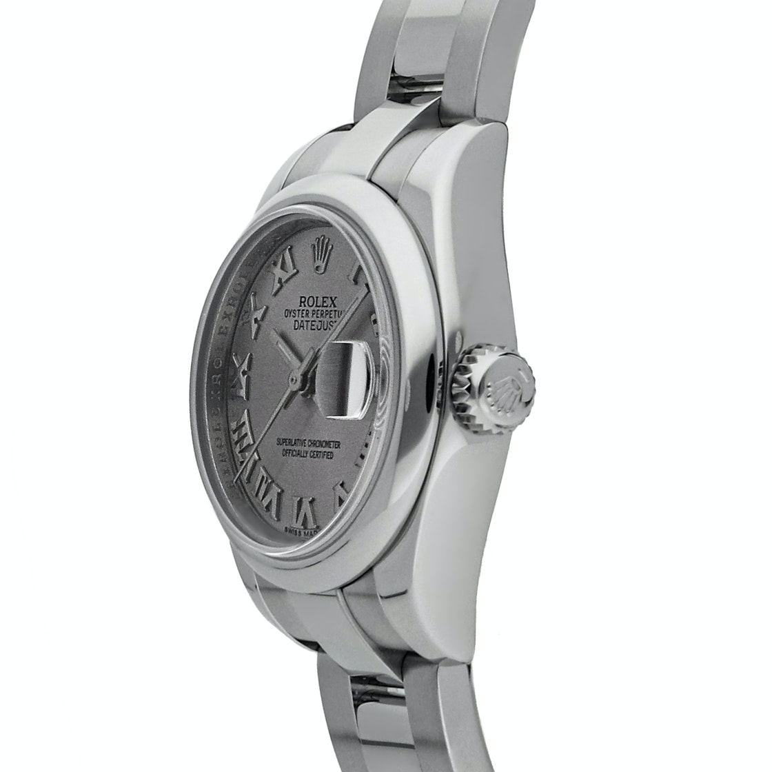 

Rolex Grey Stainless Steel Datejust 179160 Women's Wristwatch 26 MM