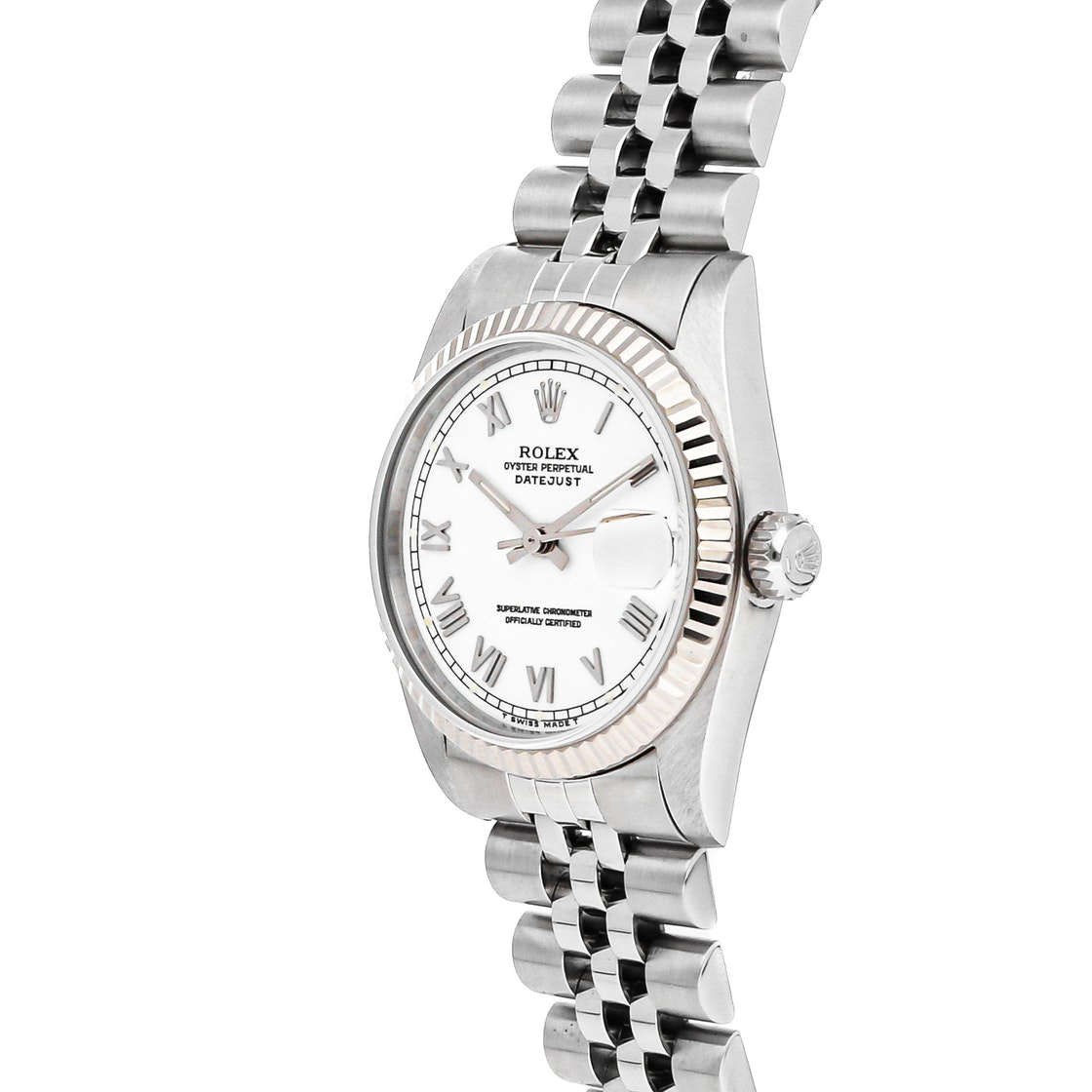 

Rolex White Stainless Steel Datejust 68274 Women's Wristwatch 31 MM