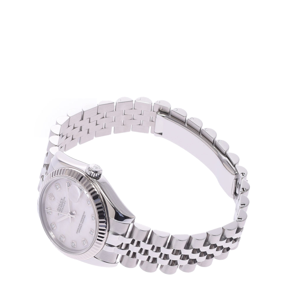

Rolex MOP 18K White Gold And Stainless Steel Datejust 178274NG Women's Wristwatch 26 MM