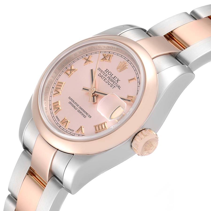 

Rolex Salmon 18K Rose Gold And Stainless Steel Datejust 179161 Women's Wristwatch 26 MM, Pink