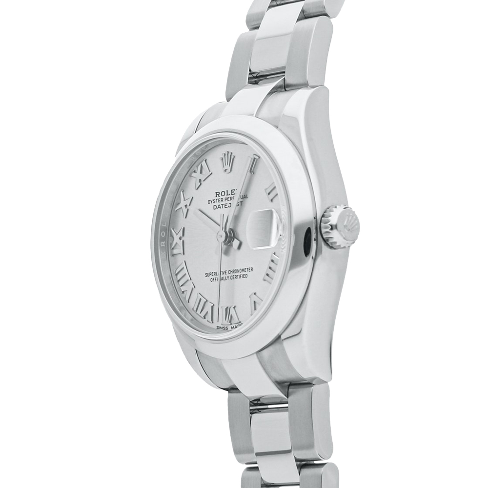 

Rolex Silver Stainless Steel Datejust 178240 Women's Wristwatch 31 MM