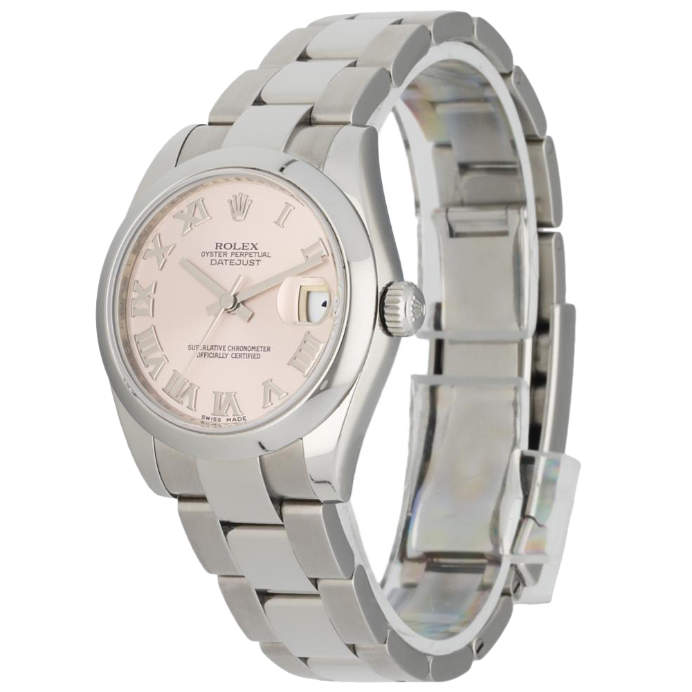 

Rolex Pink Stainless Steel Datejust 178240 Women's Wristwatch 31 MM