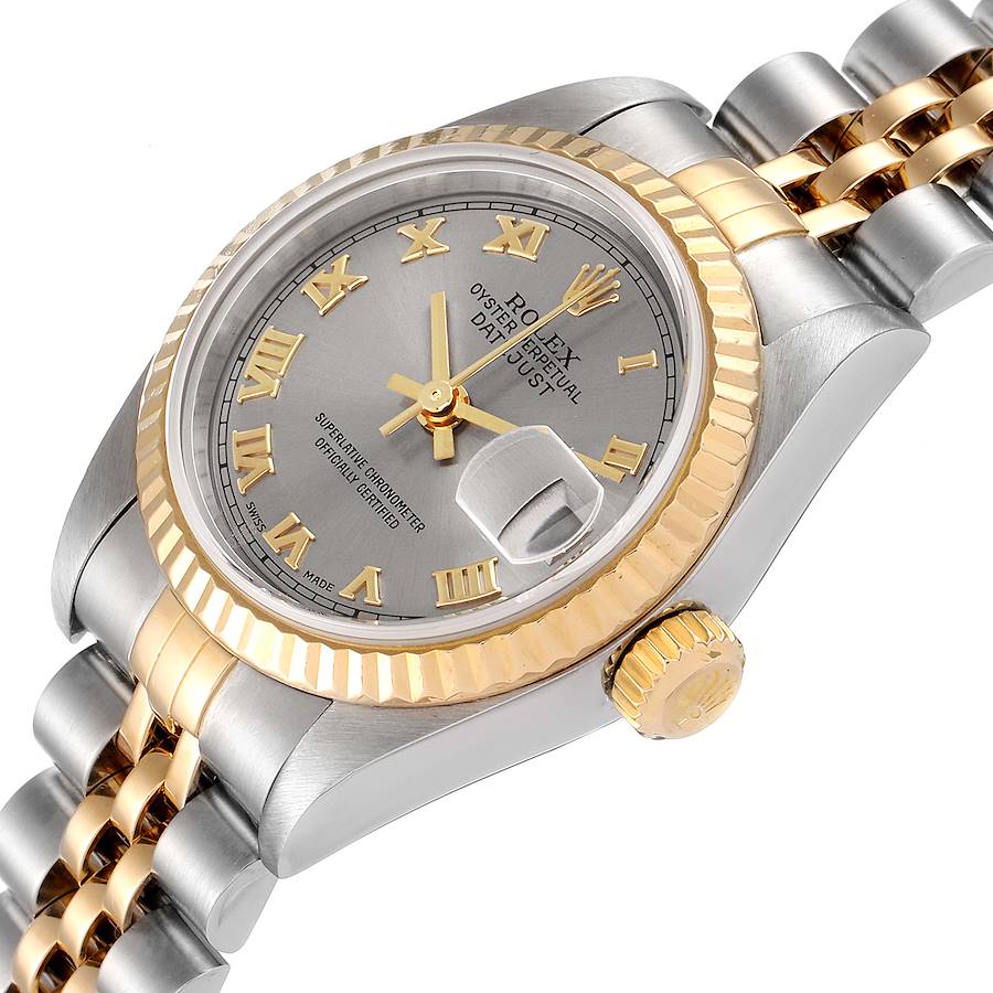 

Rolex Grey 18K Yellow Gold And Stainless Steel Datejust 79173 Women's Wristwatch 26 MM