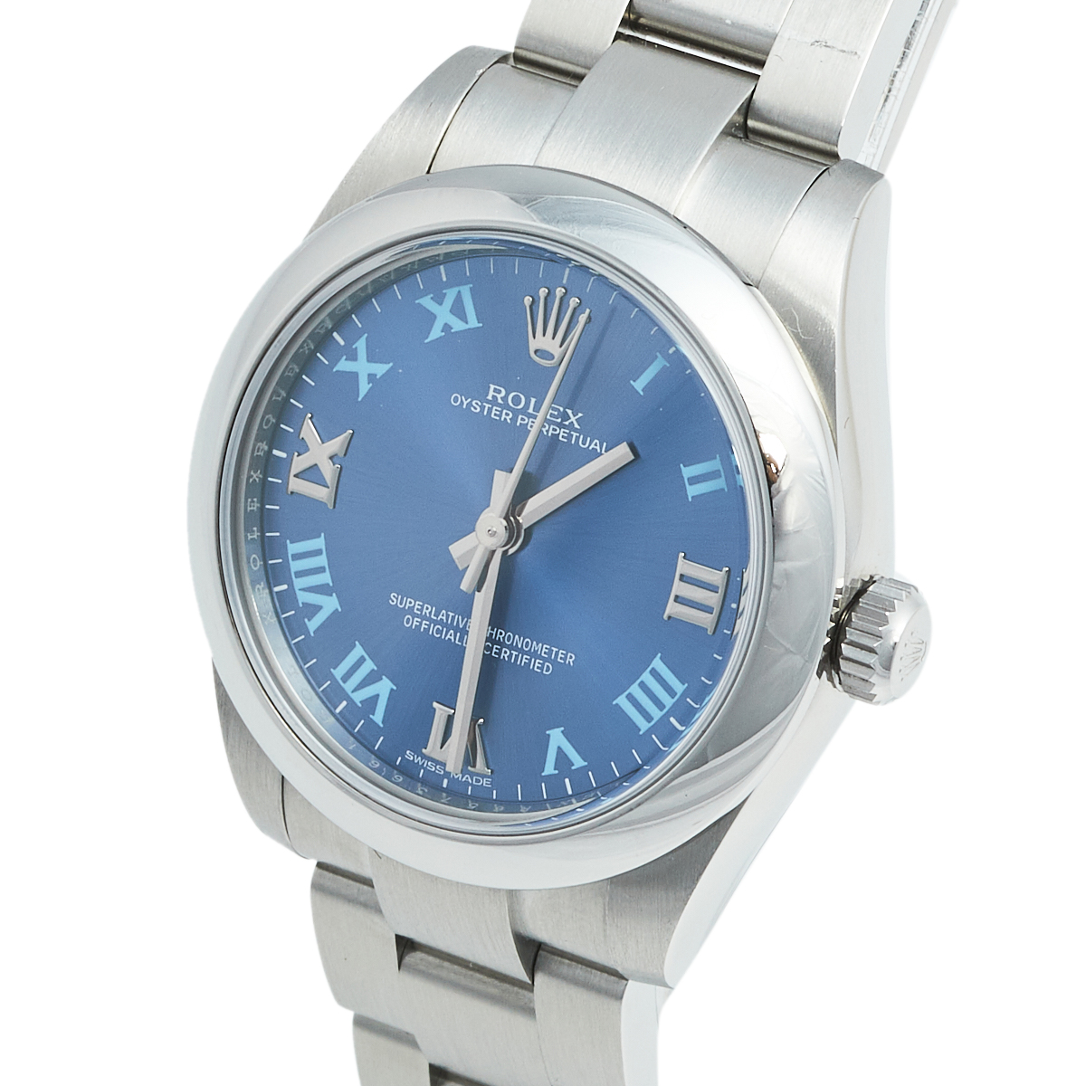 

Rolex Blue Stainless Steel Oyster Perpetual