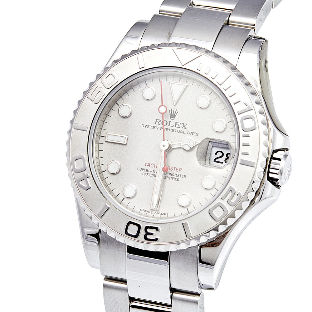 

Rolex Platinum Stainless Steel Yacht-Master, Silver