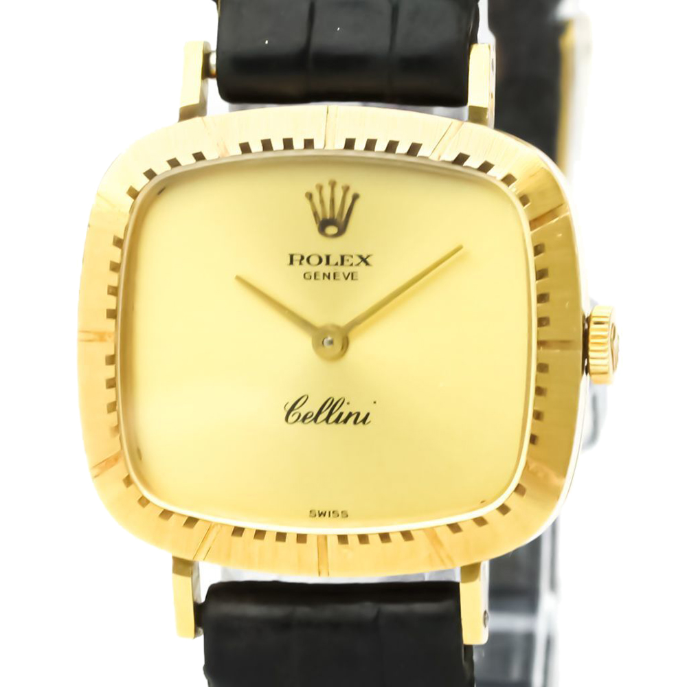

Rolex Champagne 18K Yellow Gold Cellini 4082 Women's Wristwatch 24 MM