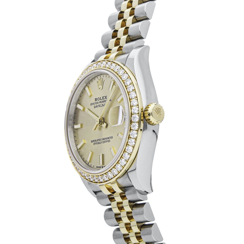 

Rolex Champagne 18K Yellow Gold and Stainless Steel Datejust 278383RBR Women's Wristwatch 31 mm