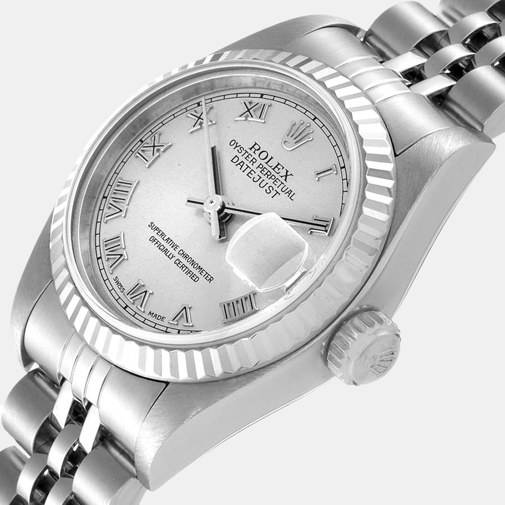 

Rolex Silver Stainless Steel Datejust 79174 Women's Wristwatch 26 MM