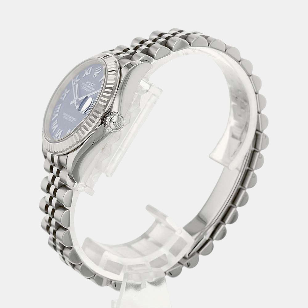 

Rolex Blue 18K White Gold And Stainless Steel Datejust 278274 Women's Wristwatch 31 mm