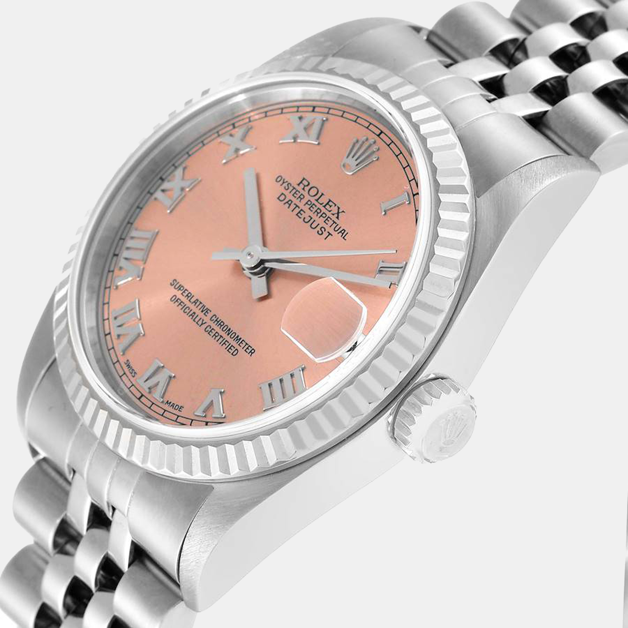 

Rolex Pink Stainless Steel Datejust 78274 Automatic Women's Wristwatch 31 mm