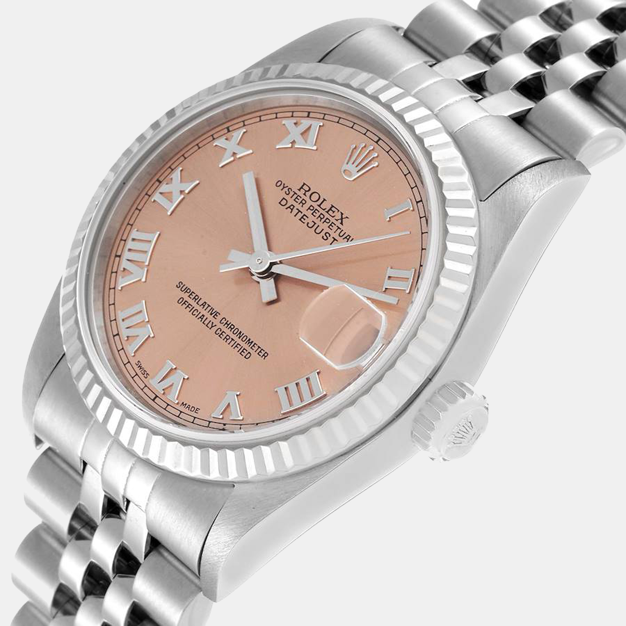 

Rolex Pink Stainless Steel Datejust 78274 Automatic Women's Wristwatch 31 mm