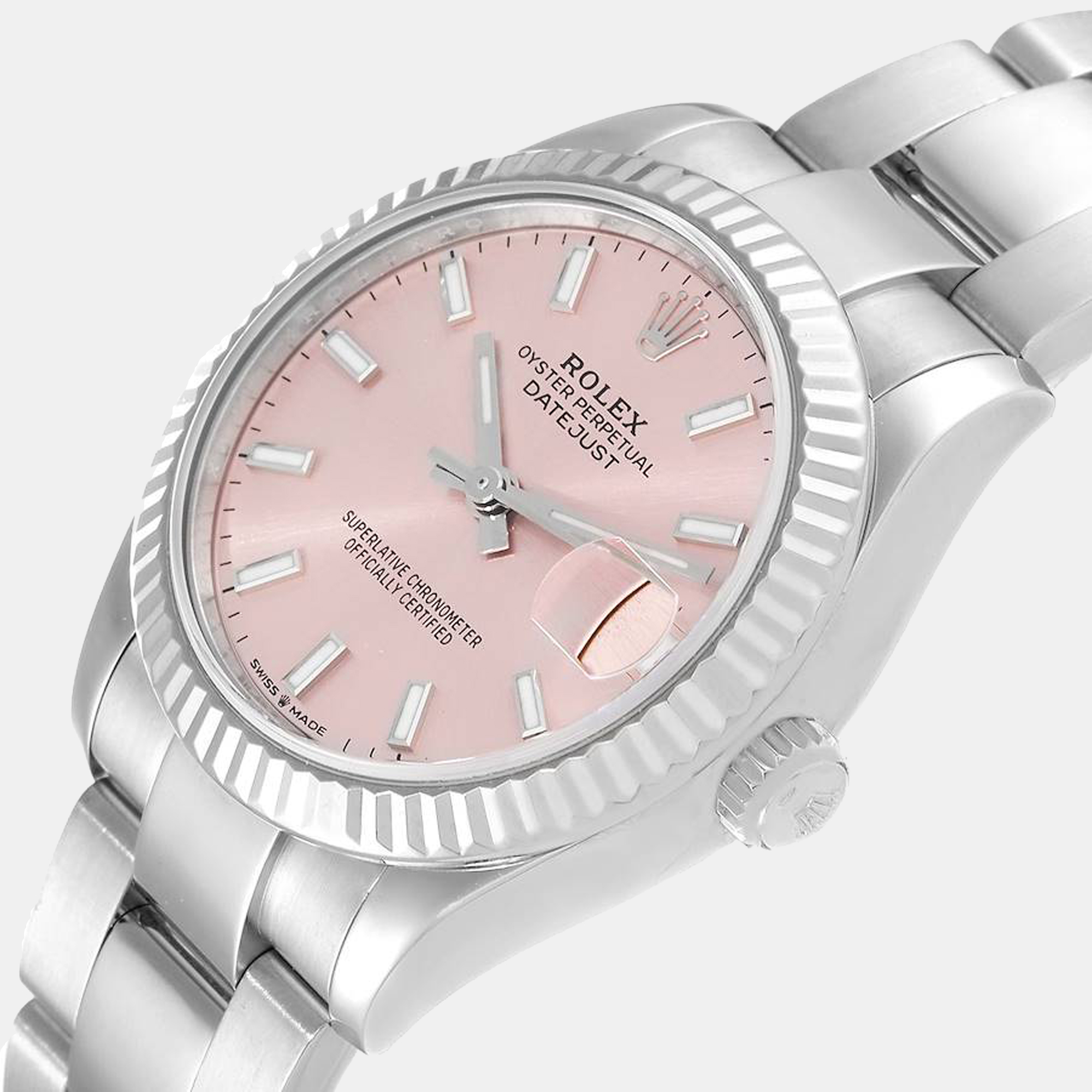 

Rolex Pink 18K White Gold And Stainless Steel Datejust 278274 Women's Wristwatch 31 mm