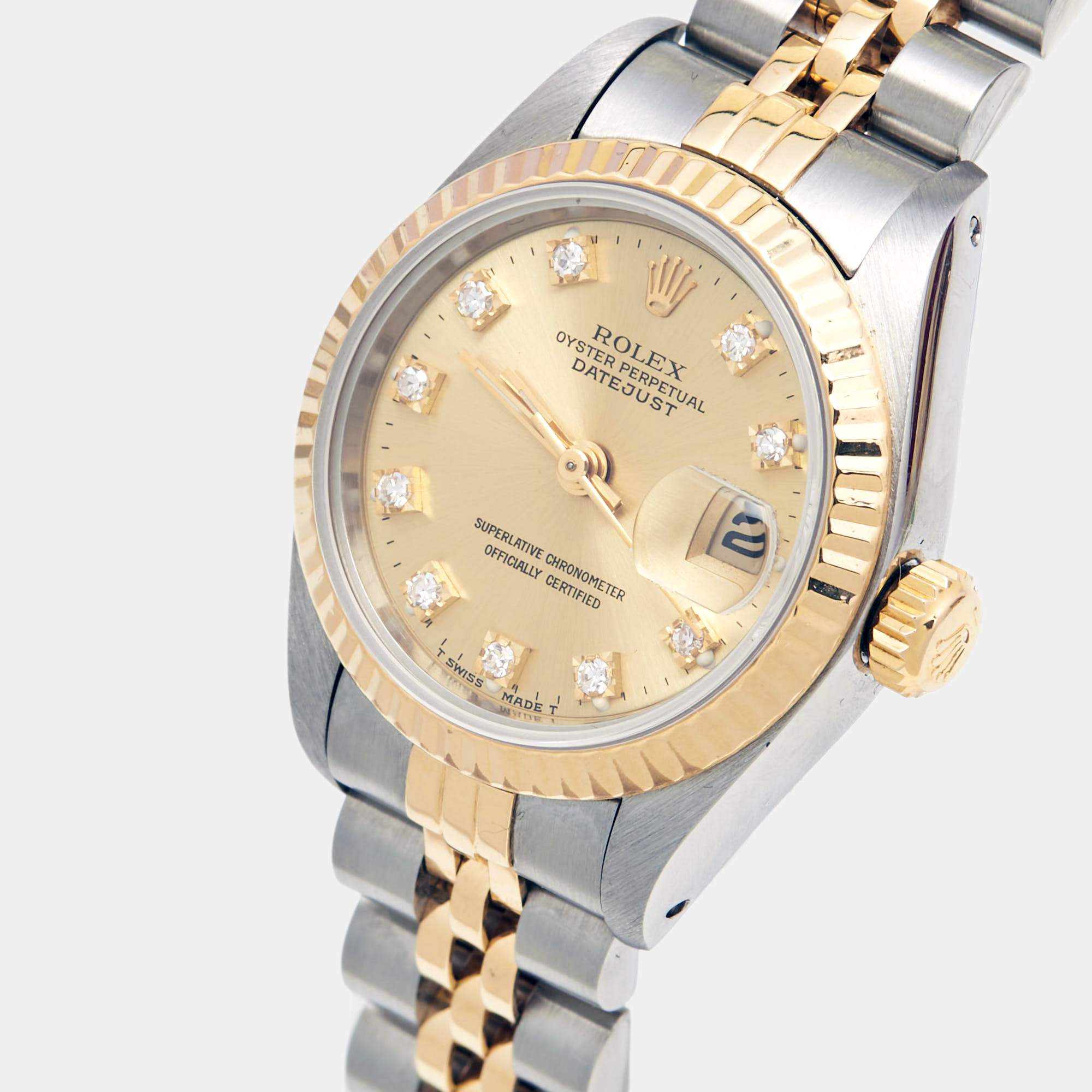

Rolex Champagne Diamond, Gold