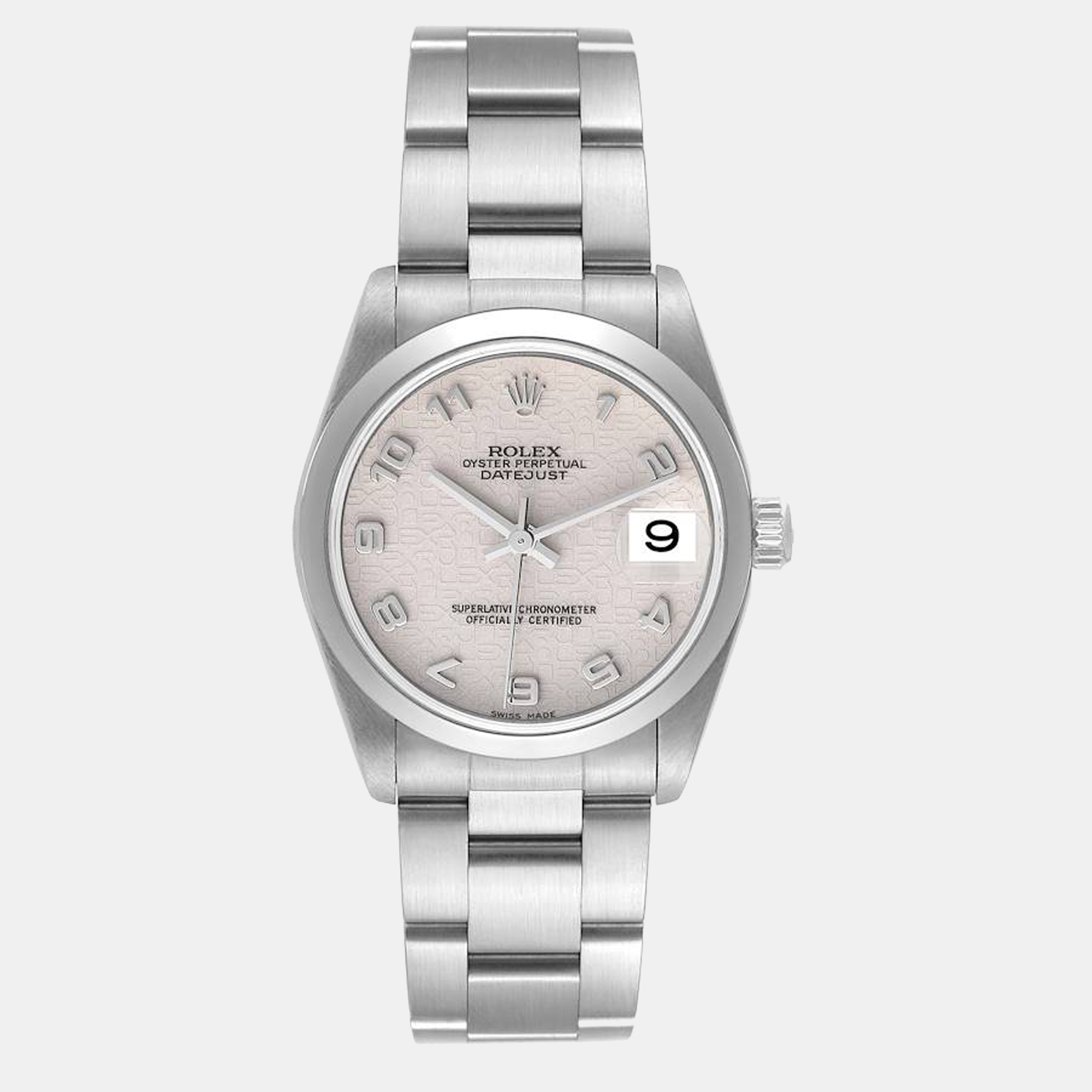 

Rolex Silver Stainless Steel Datejust 78240 Women's Wristwatch 31 mm