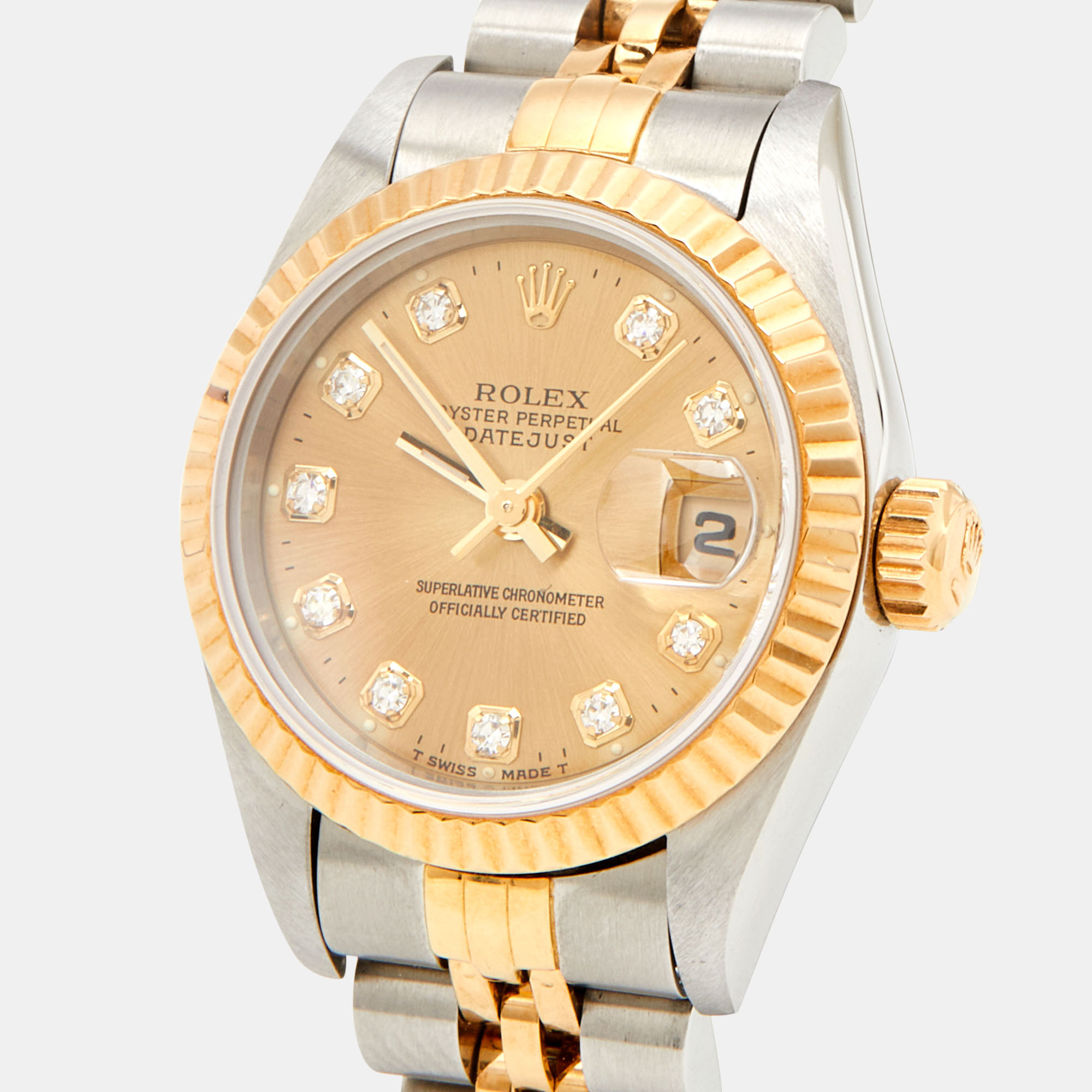 

Rolex Champagne Diamond, Gold