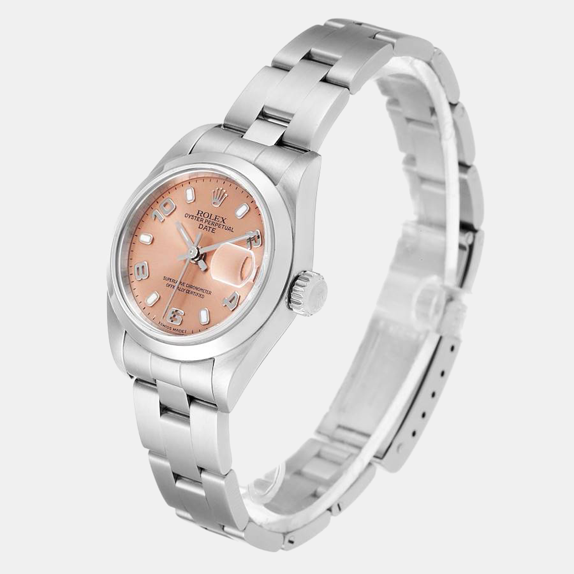 

Rolex Pink Stainless Steel Oyster Perpetual Date