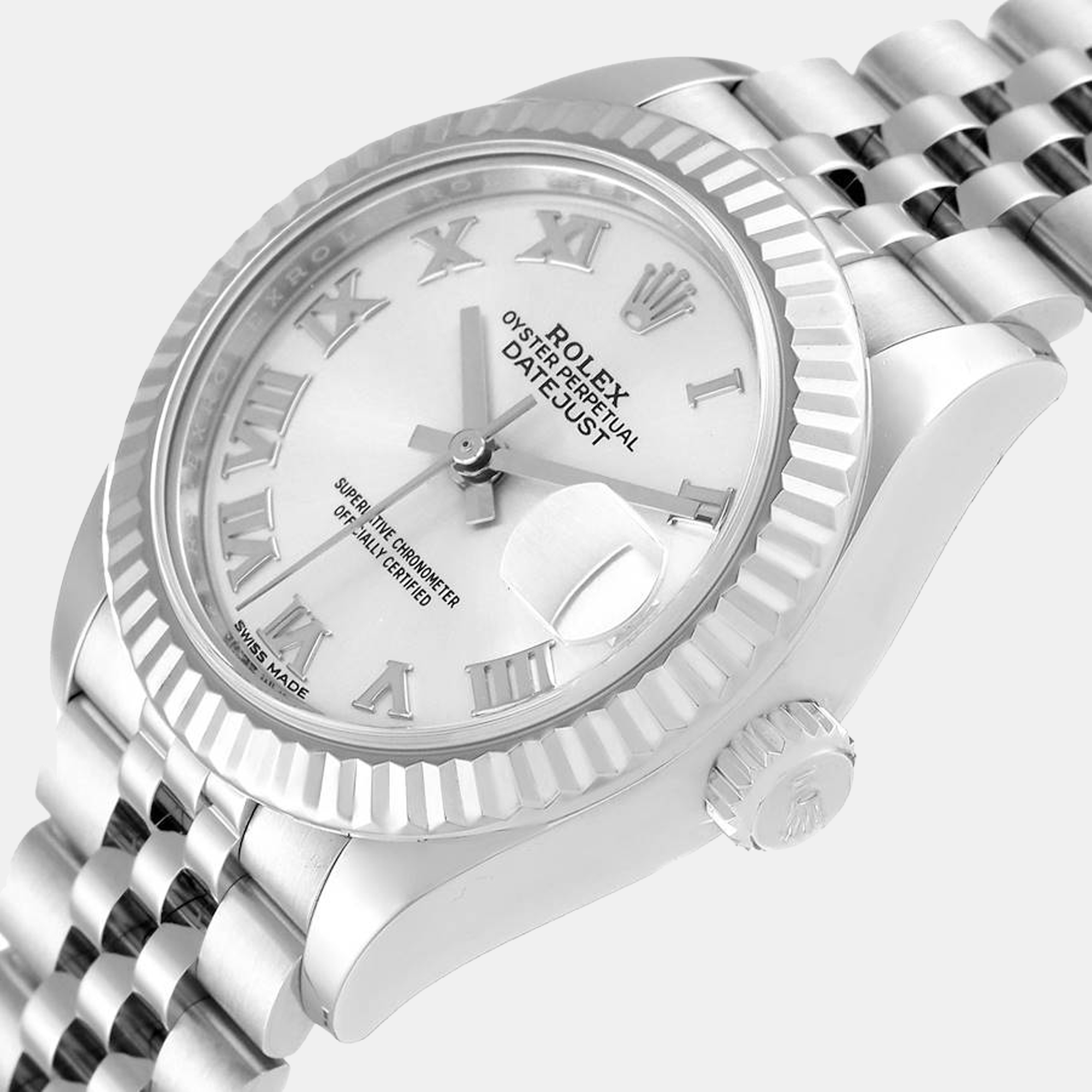 

Rolex Silver Stainless Steel Datejust 279174 Women's Wristwatch 28 mm