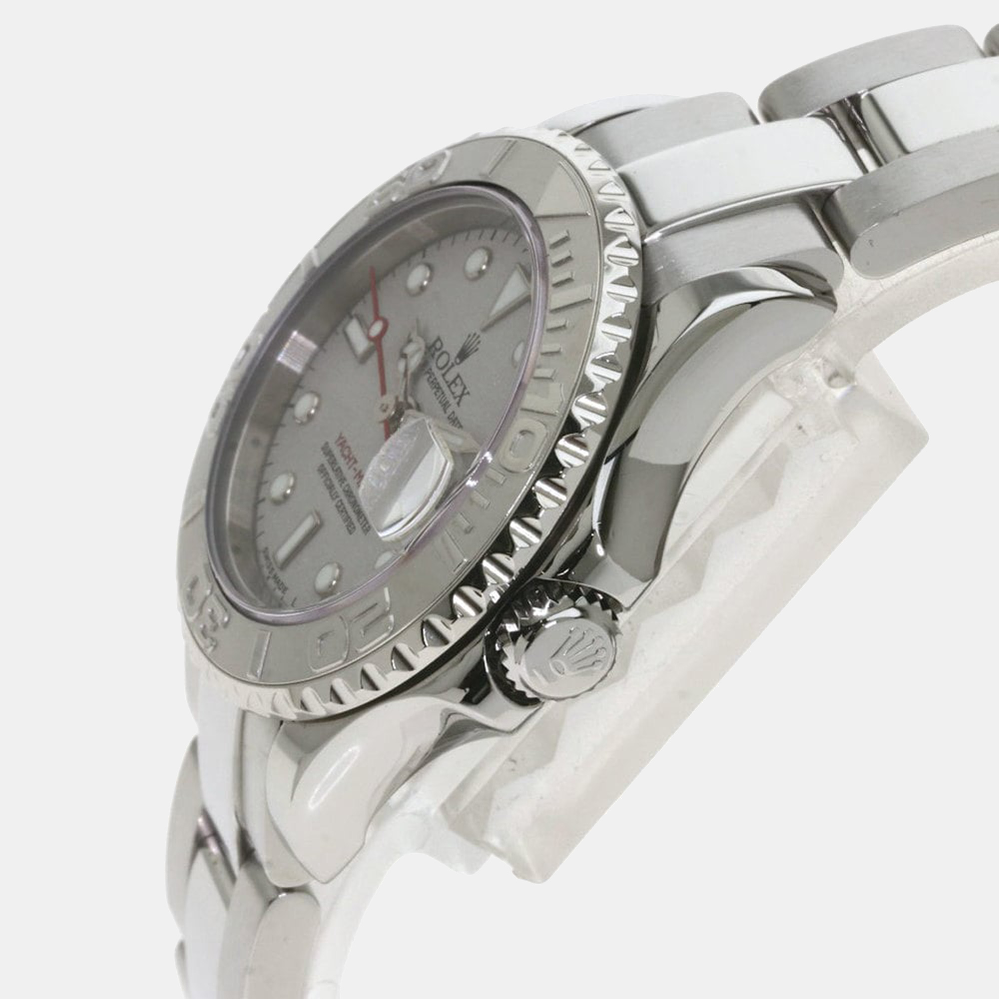 

Rolex Silver Platinum And Stainless Steel Yacht-Master 169622 Women's Wristwatch 29 mm