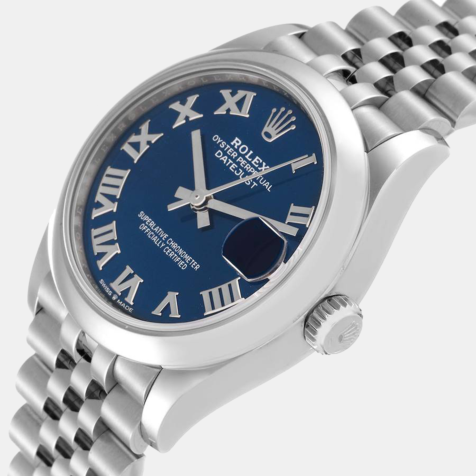 

Rolex Datejust  Midsize Blue Dial Steel Ladies Watch 278240