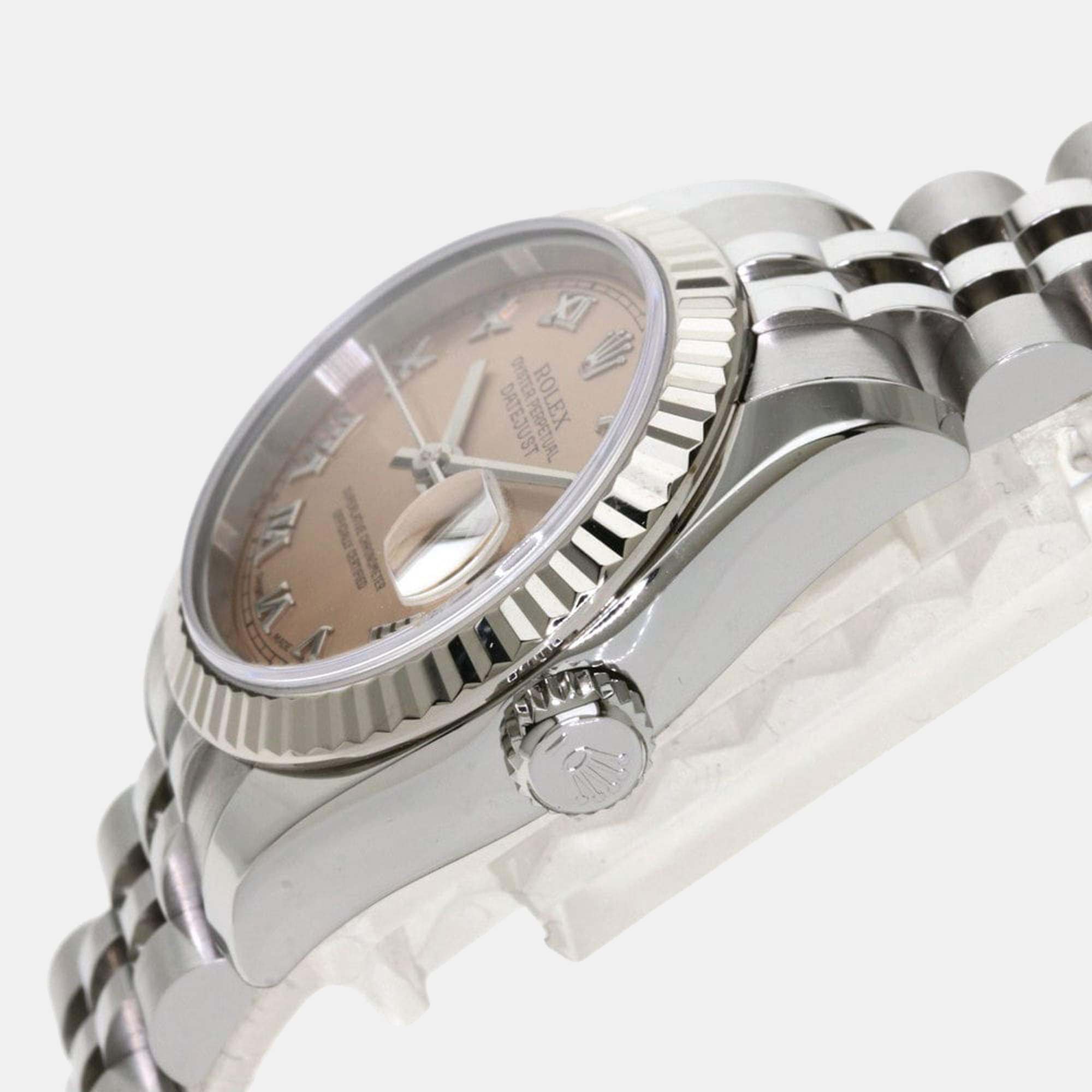 

Rolex Silver 18K White Gold And Stainless Steel Datejust 179174 Women's Wristwatch 26 mm