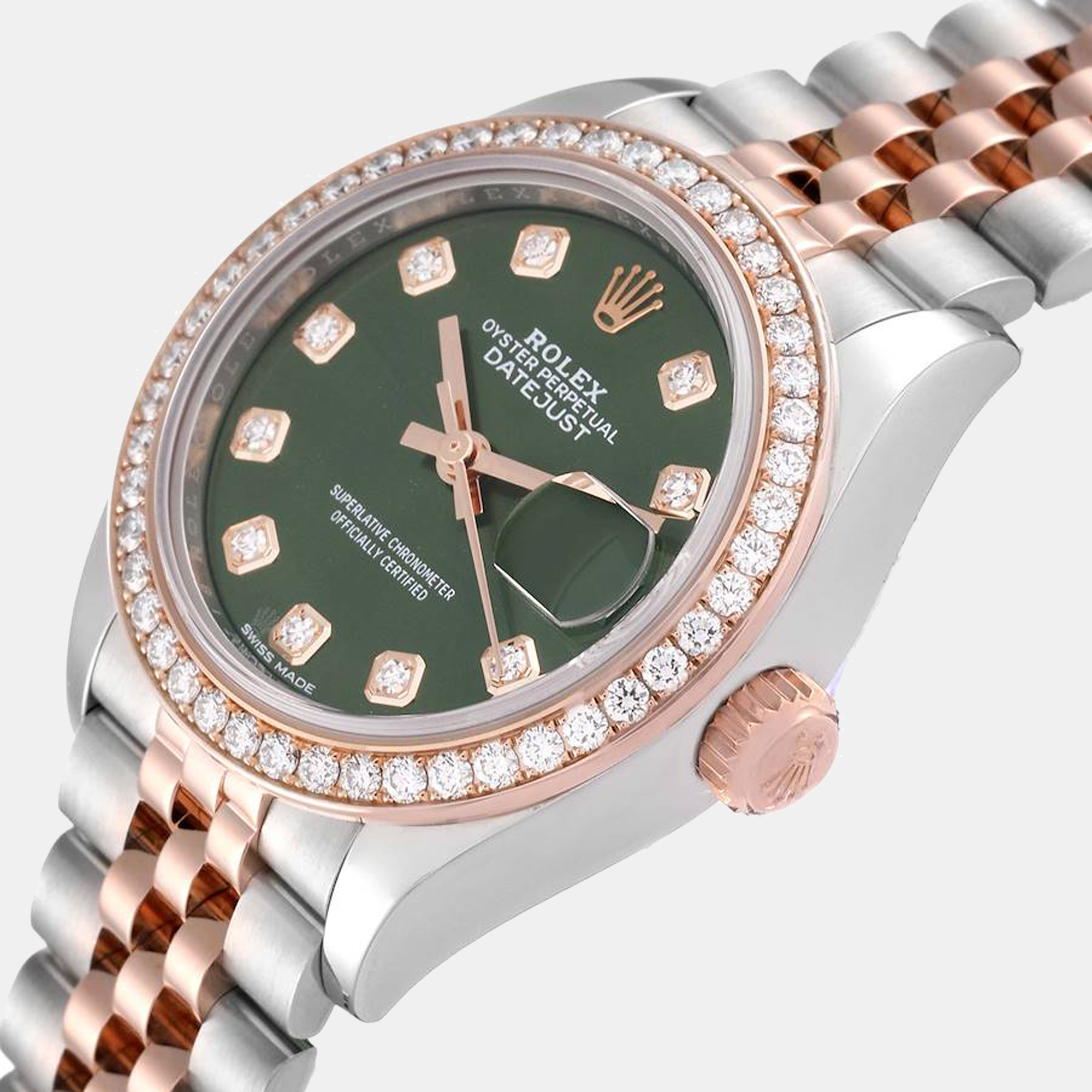 

Rolex Datejust Steel Everose Gold Mint Green Dial Ladies Watch 279381