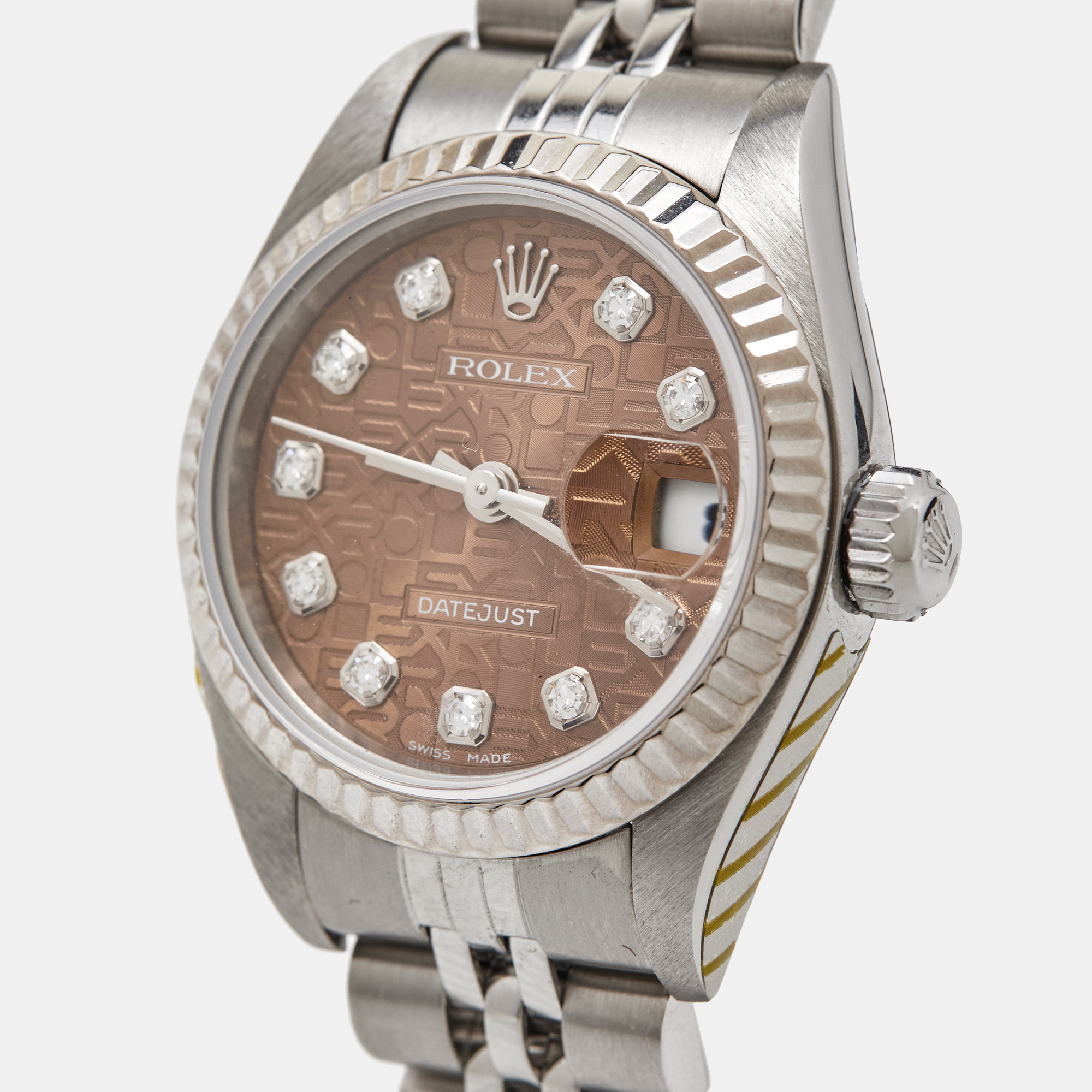 

Rolex Brown Anniversary Diamond Dial