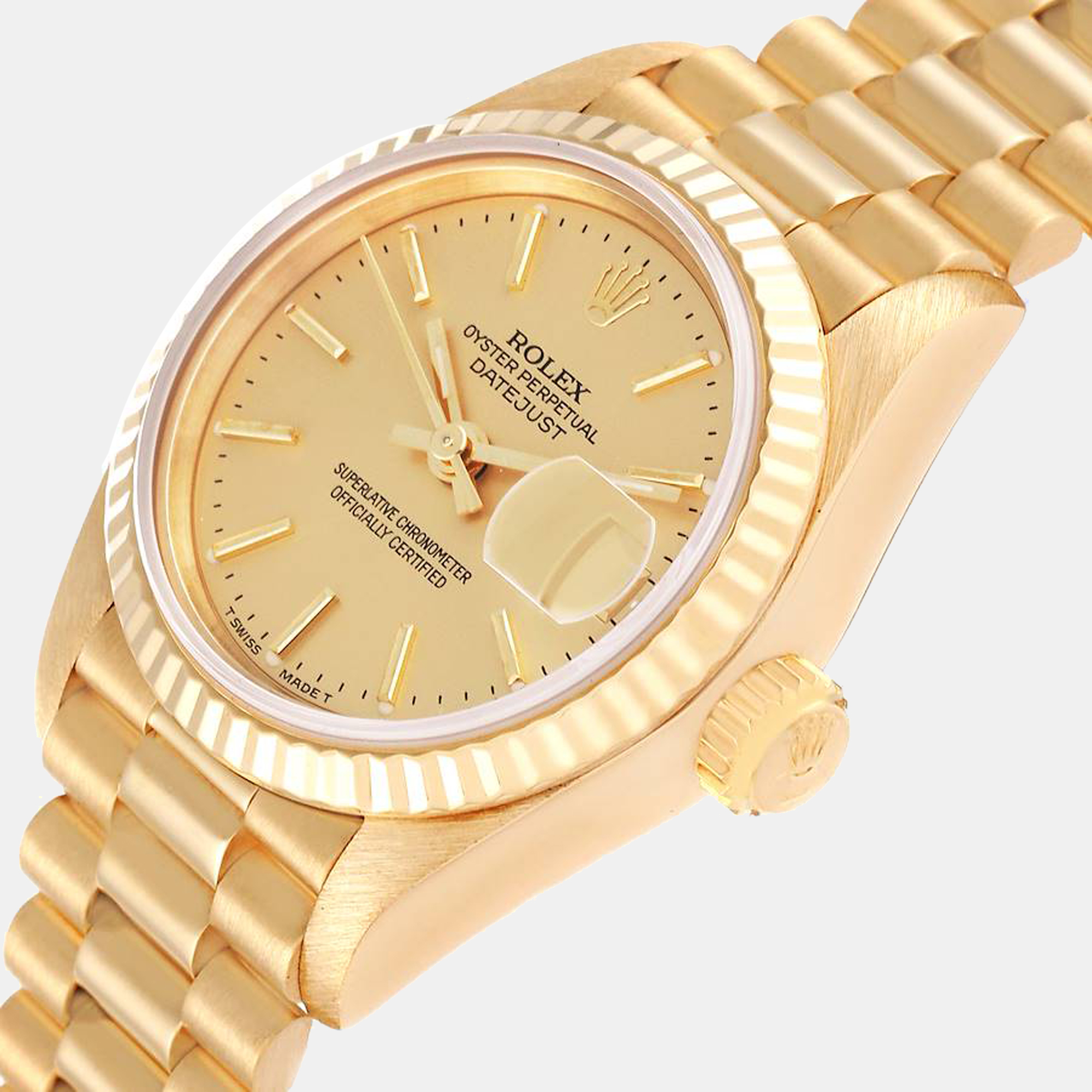

Rolex President Yellow Gold Champagne Dial Ladies Watch 69178