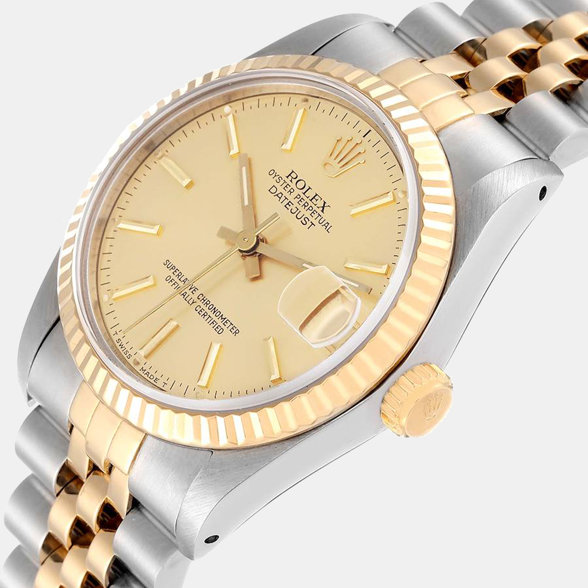 

Rolex Datejust Midsize Steel Yellow Gold Ladies Watch 68273