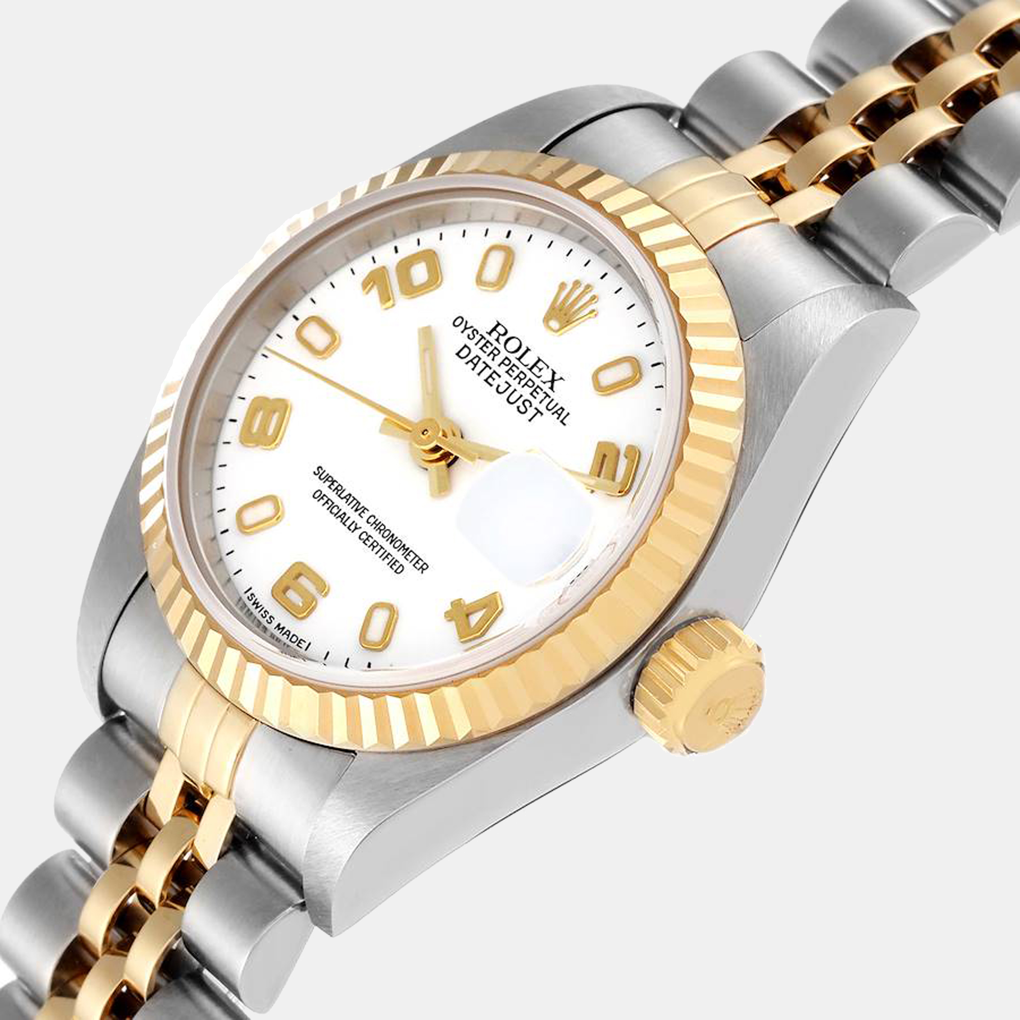 

Rolex Datejust Steel Yellow Gold White Dial Ladies Watch 79173 26 mm