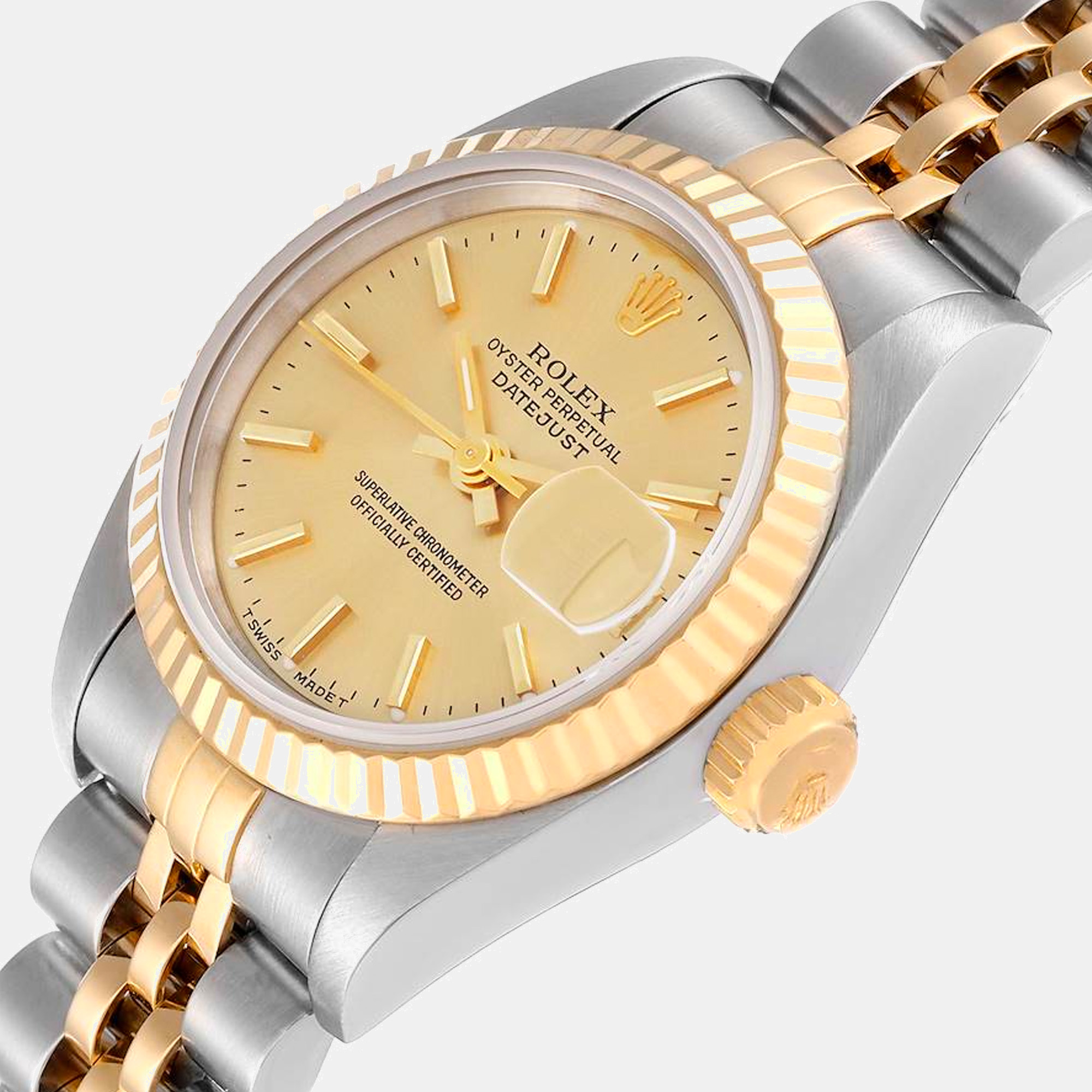 

Rolex Datejust Steel Yellow Gold Champagne Dial Ladies Watch 69173 26 mm