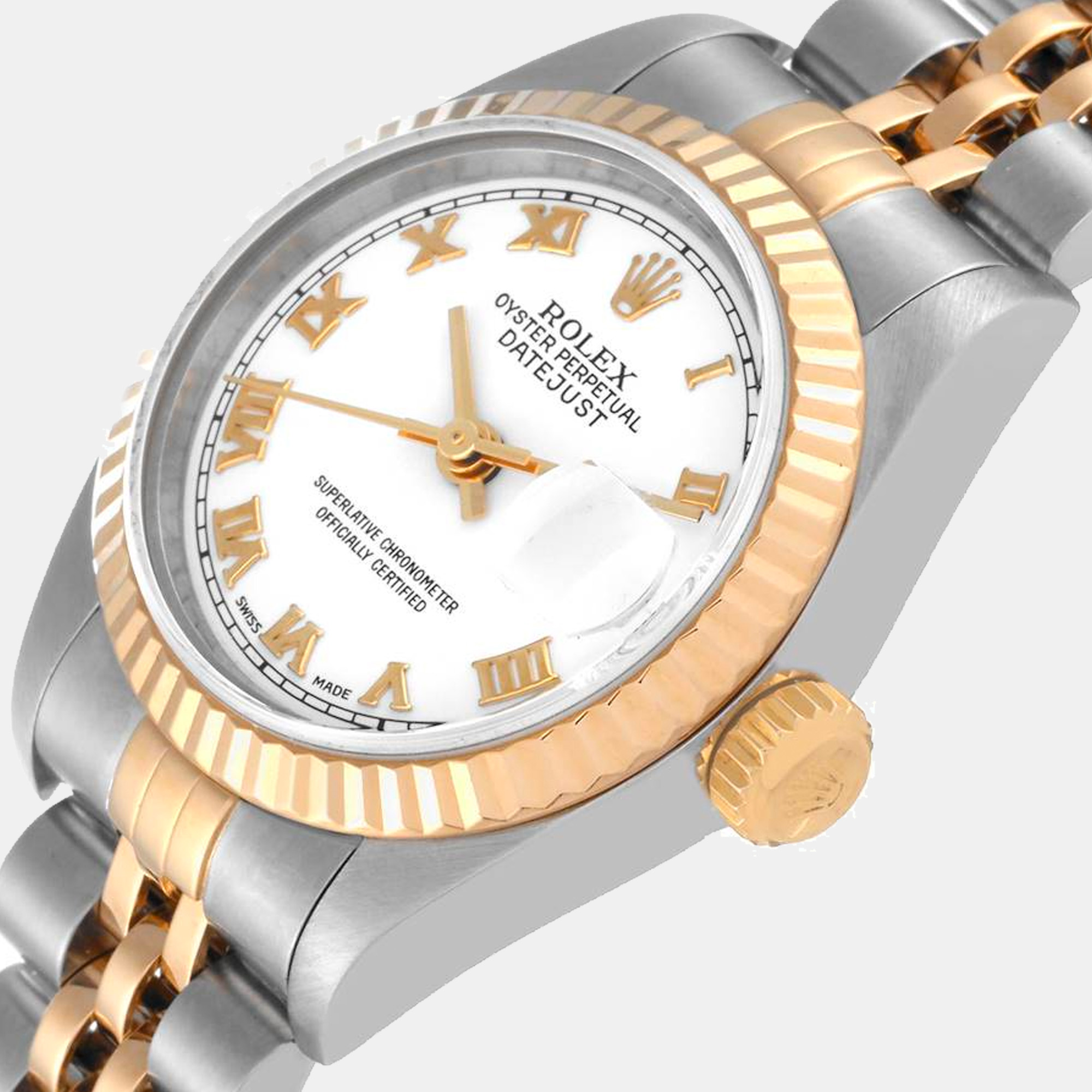 

Rolex Datejust Steel Yellow Gold White Dial Ladies Watch 79173 26 mm