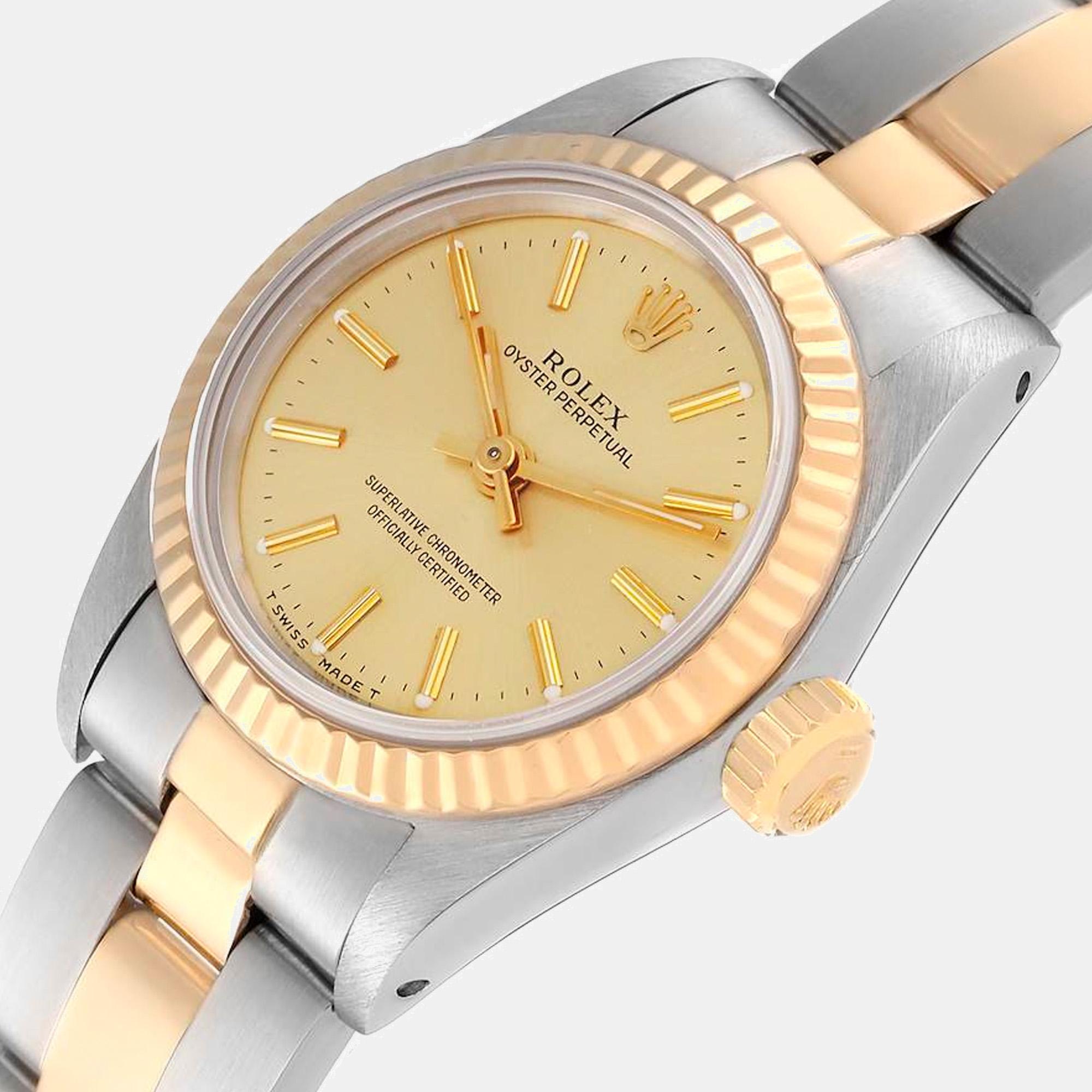 

Rolex Oyster Perpetual Steel Yellow Gold Ladies Watch 67193 24 mm