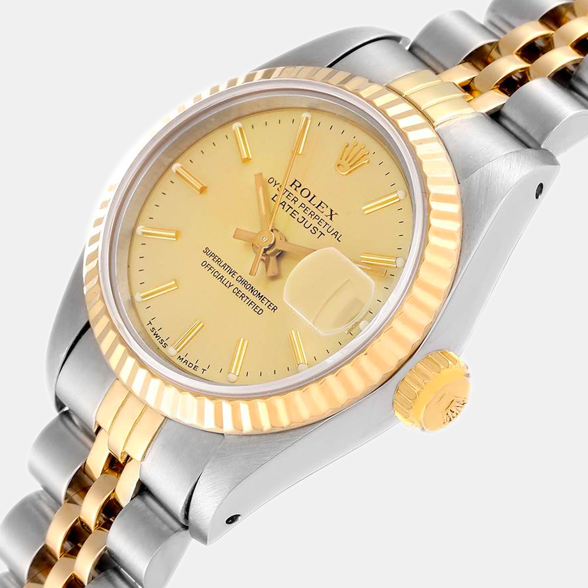 

Rolex Datejust Steel Yellow Gold Champagne Dial Ladies Watch 69173 26 mm