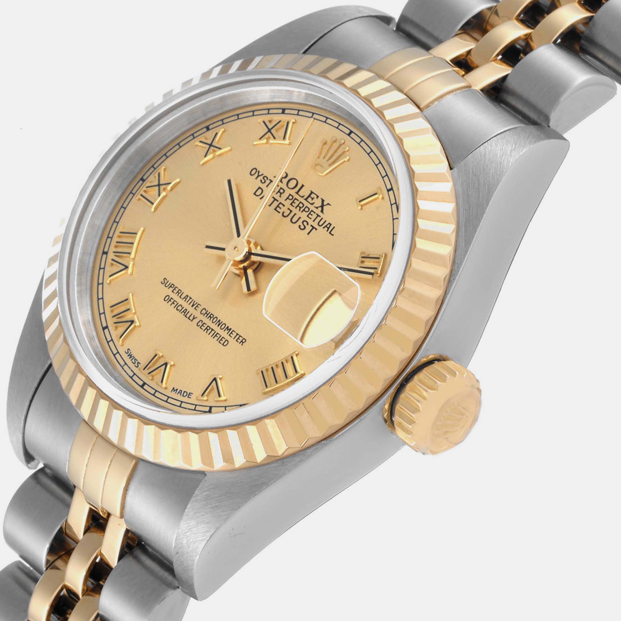 

Rolex Datejust Steel Yellow Gold Champagne Dial Ladies Watch 79173 26 mm