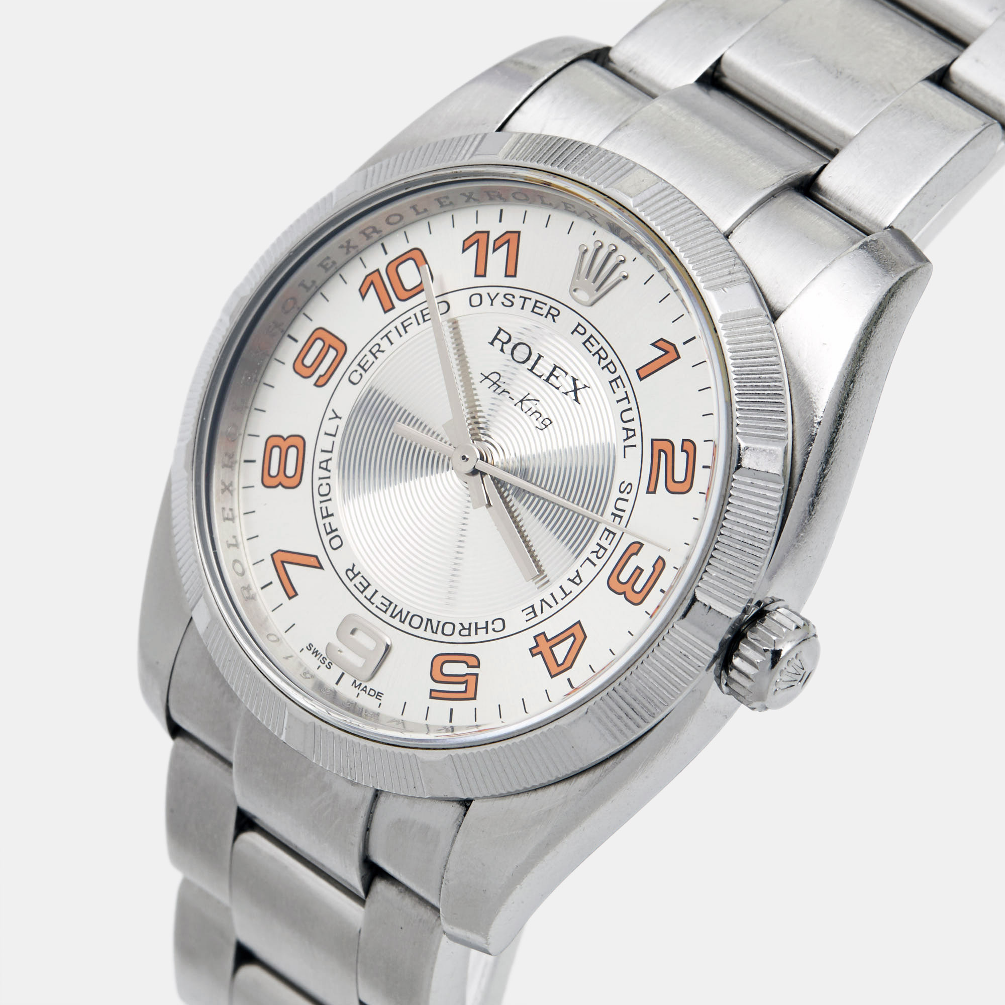 

Rolex SIlver Oystersteel Air-King